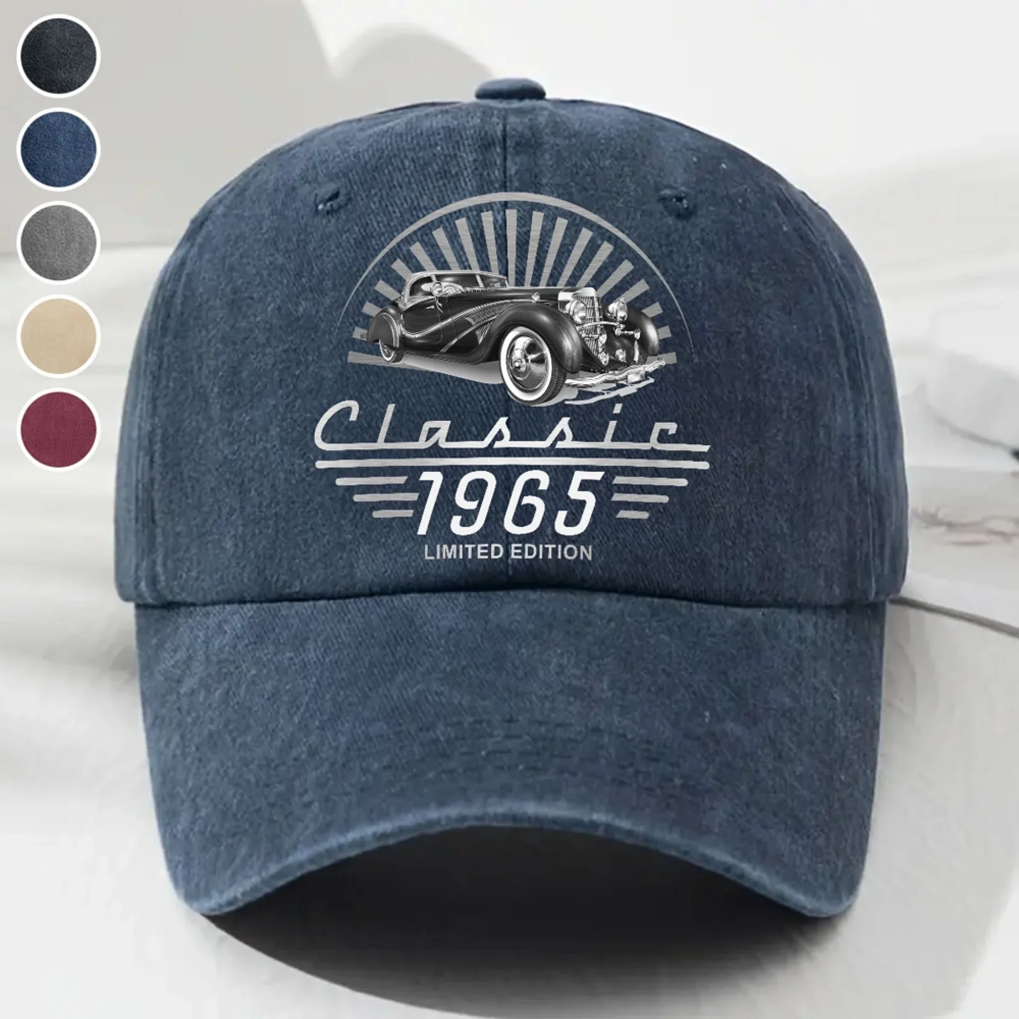 Limited Edition - Personalized Custom Vintage Washed Denim Cap