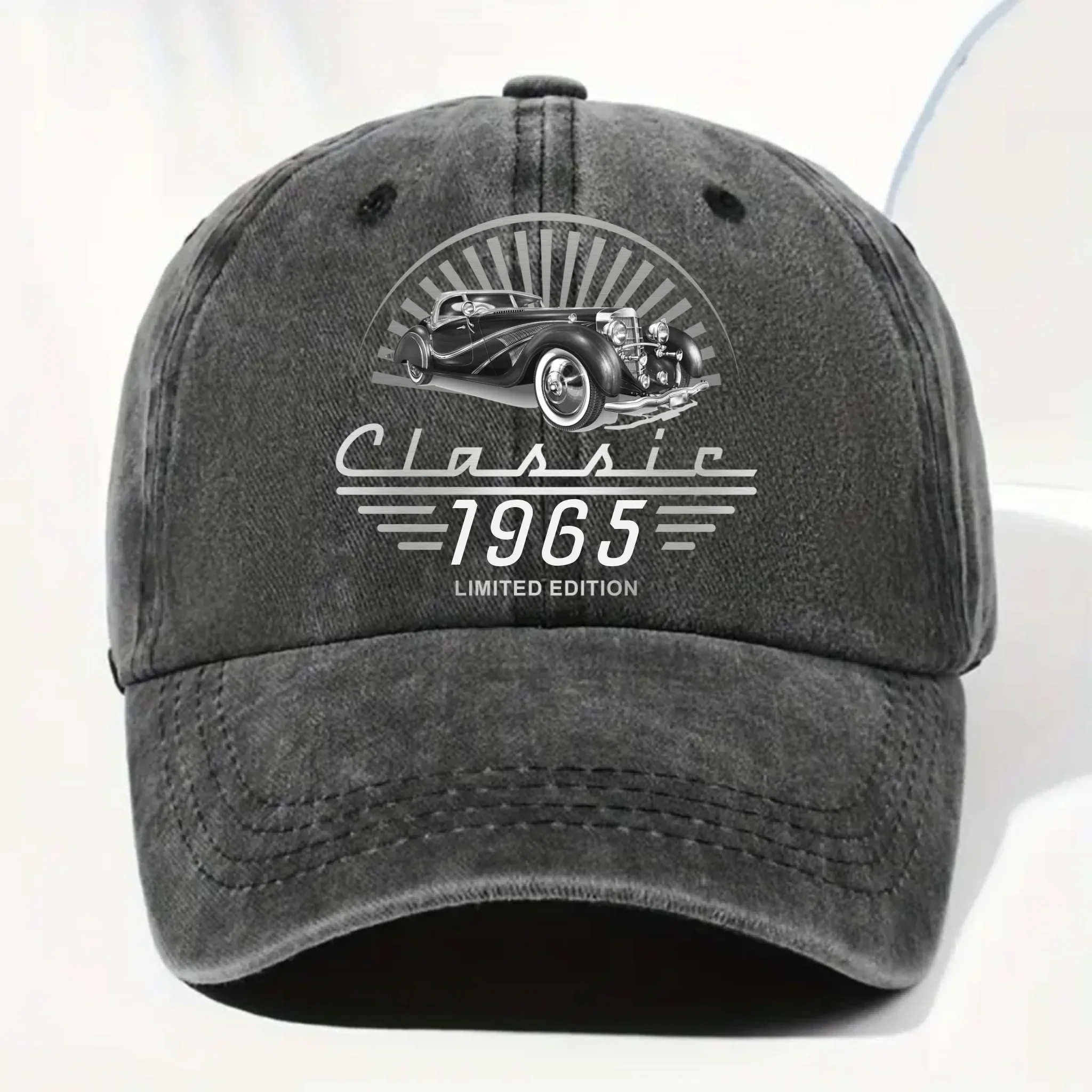 Limited Edition - Personalized Custom Vintage Washed Denim Cap - Image 6