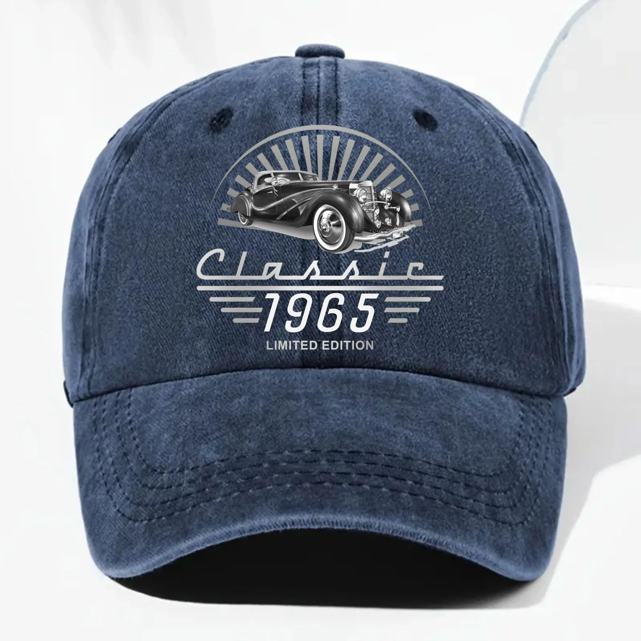 Limited Edition - Personalized Custom Vintage Washed Denim Cap - Image 8