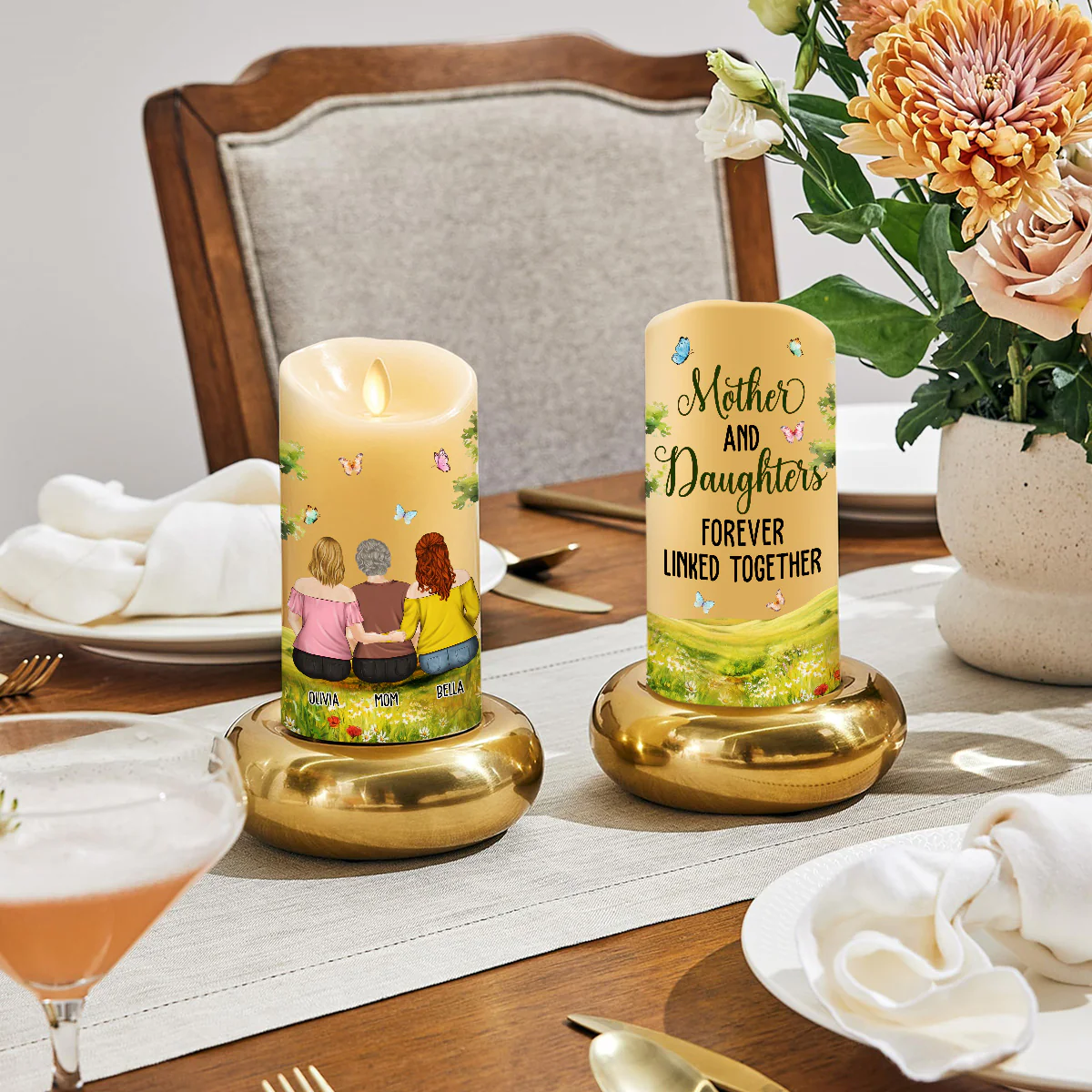 Link Forever - Personalized Custom LED Candle - Image 4