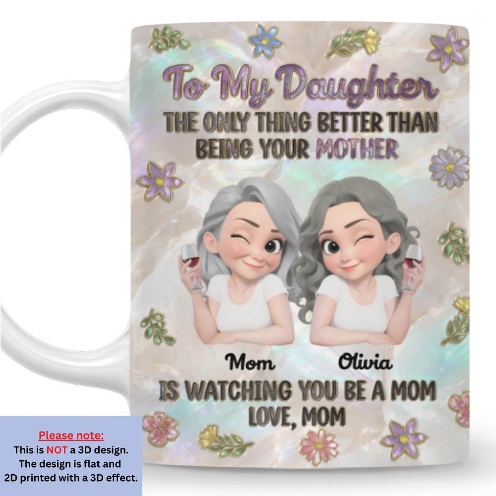 To My Be Loved Daughter -  Personalized Custom 3D Effect Mug - Image 6