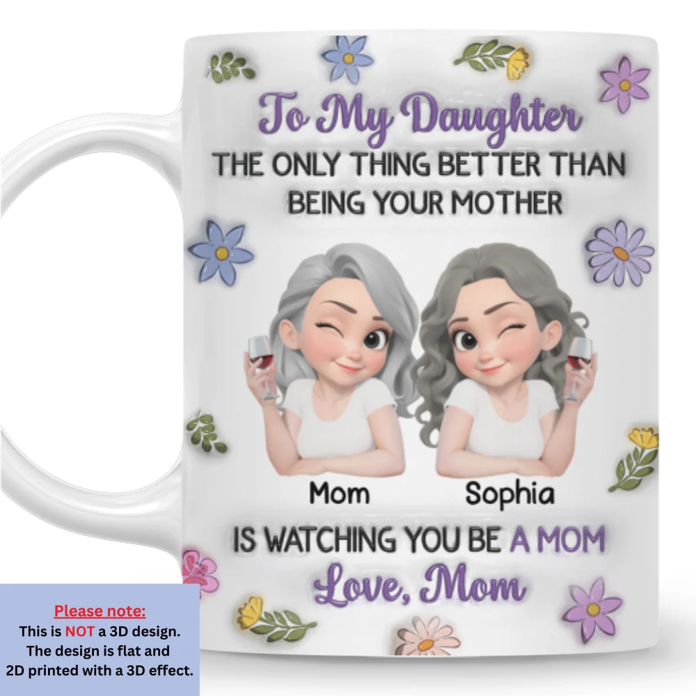 Linked Together Cartoon - Personalized Custom 3D Inflated Effect Mug - Image 7