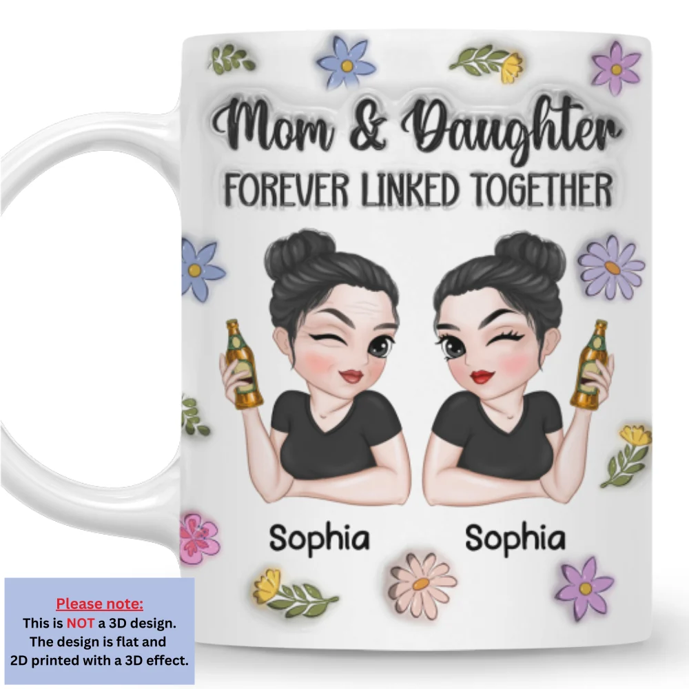 Linked Together - Personalized Custom 3D Inflated Effect Mug - Image 4