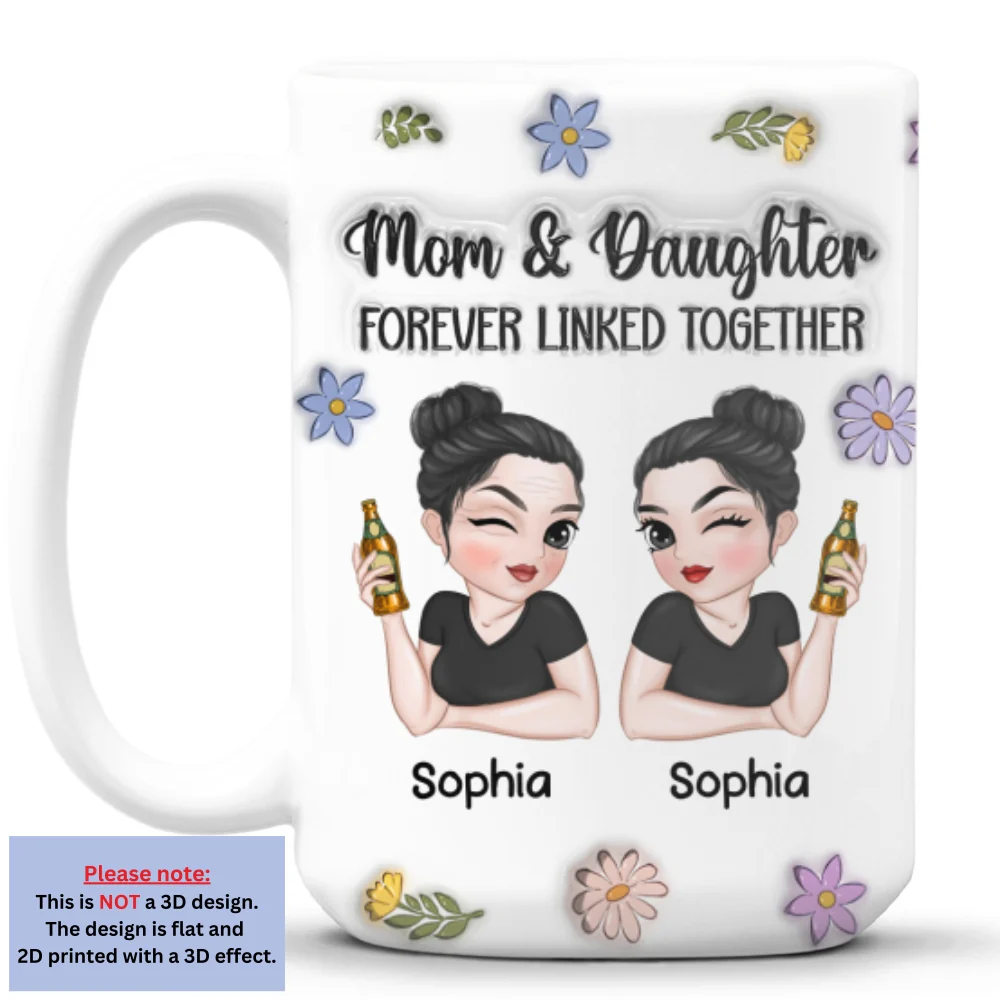 Linked Together - Personalized Custom 3D Inflated Effect Mug - Image 7