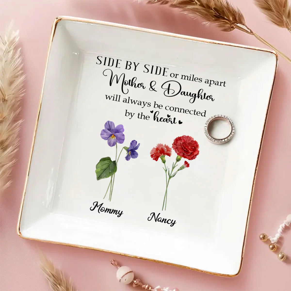 Linked Together - Personalized Custom Jewelry Dish - Image 4