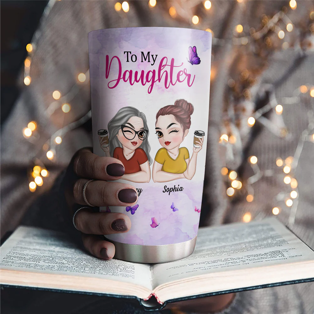 Listen To Your Heart - Personalized Custom Tumbler - Image 3