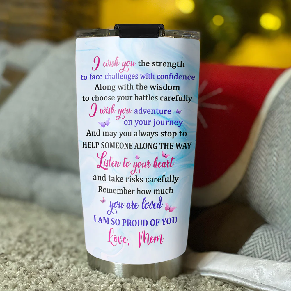 Listen To Your Heart - Personalized Custom Tumbler - Image 4