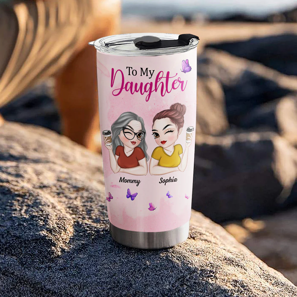 Listen To Your Heart - Personalized Custom Tumbler - Image 5