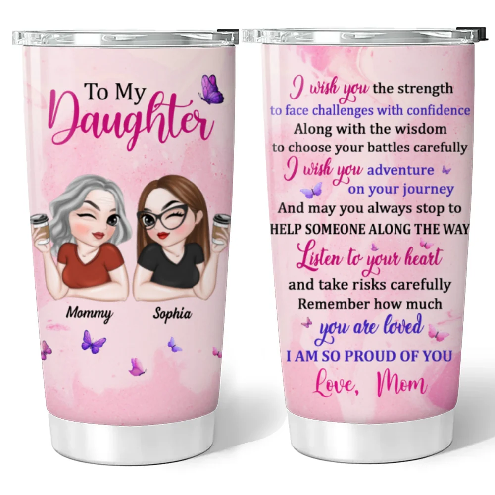 Listen To Your Heart - Personalized Custom Tumbler - Image 6