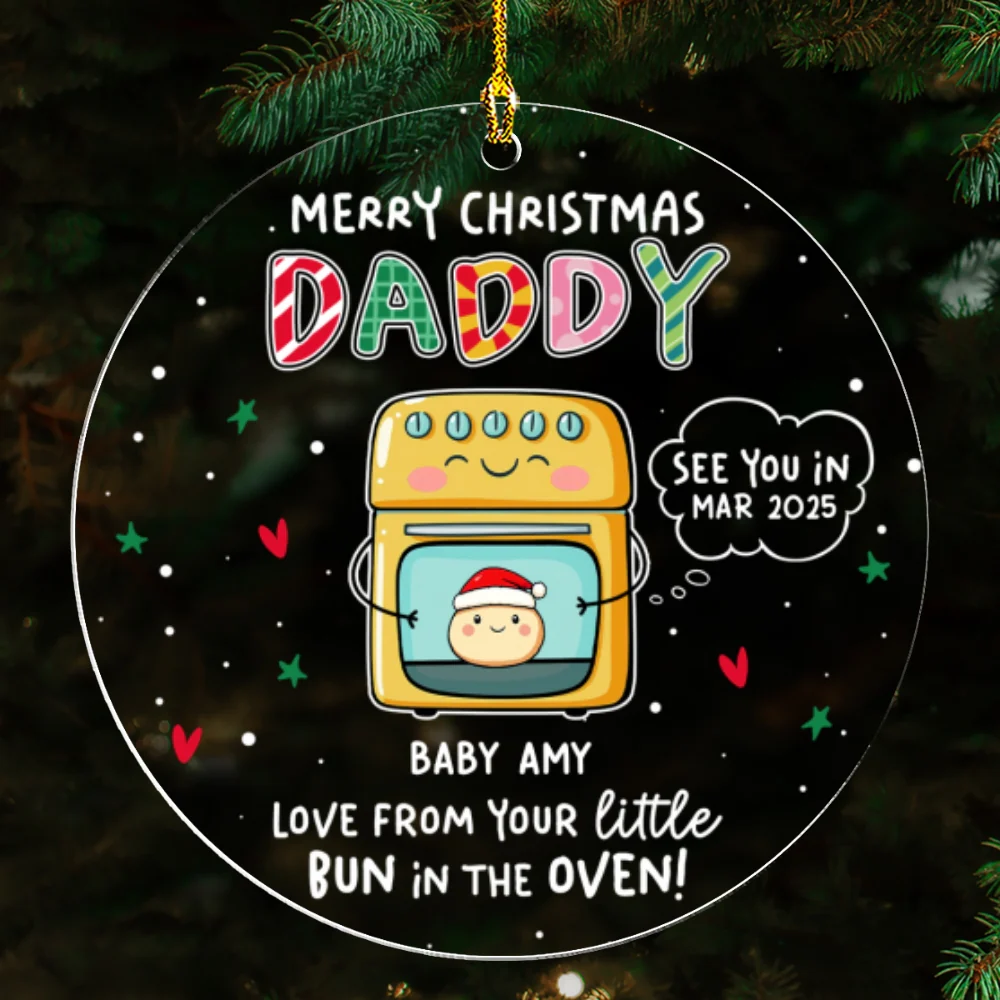 Little Bun - Personalized Custom Acrylic Ornament - Image 4