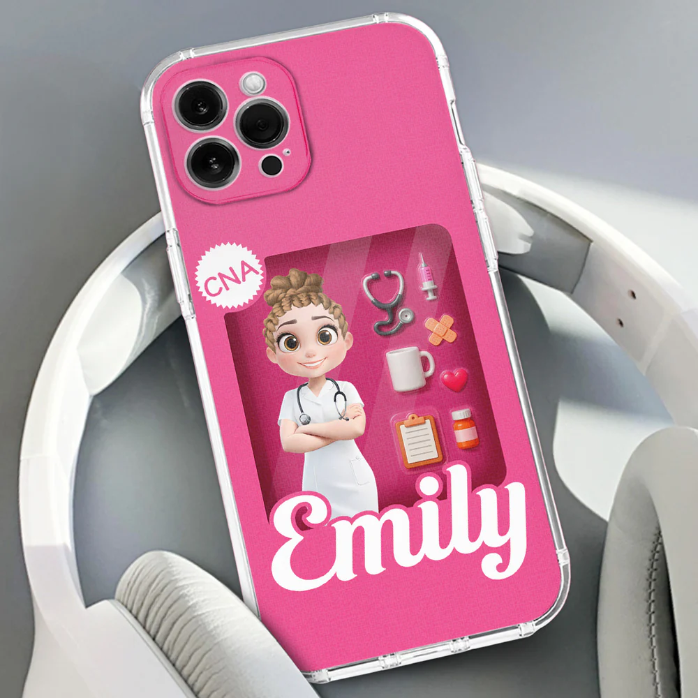 Little Nurse Hero - Personalized Custom Phone Case - Image 3
