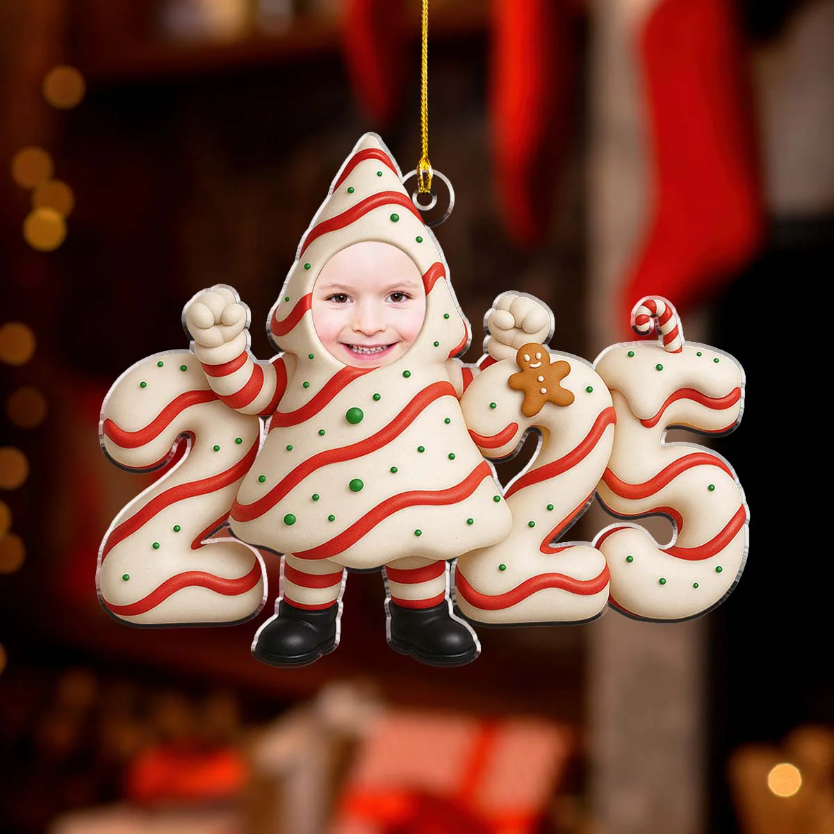 Little Surprise 2025 - Personalized Custom Acrylic Ornament - Image 3