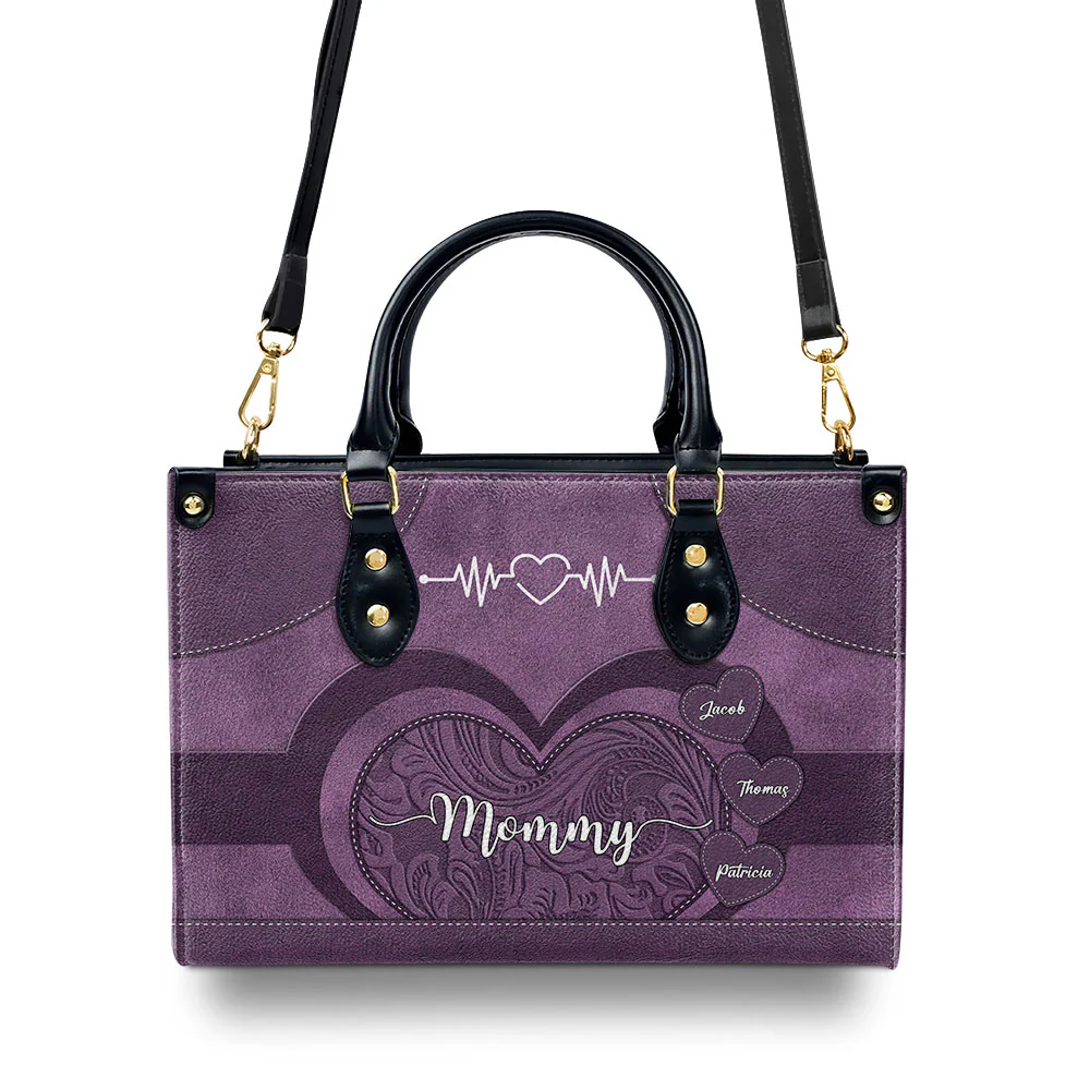 Little Sweethearts - Personalized Custom Leather Bag - Image 2