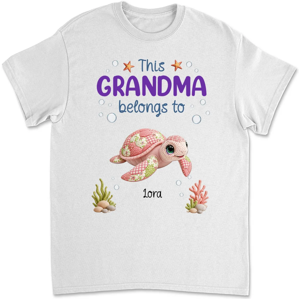 Little Turtle Of Nana - Personalized Custom Shirt - Image 7