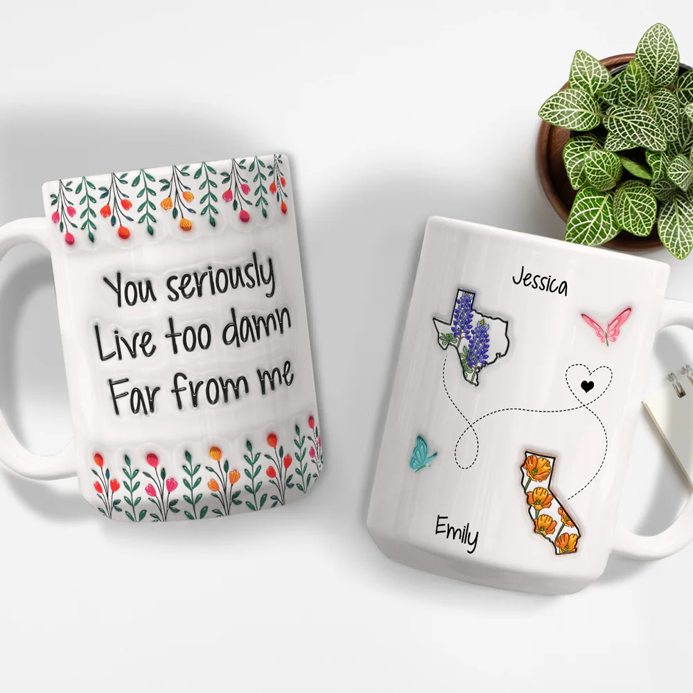 Live Far From Me - Personalized Custom 3D Inflated Effect Mug - Image 4