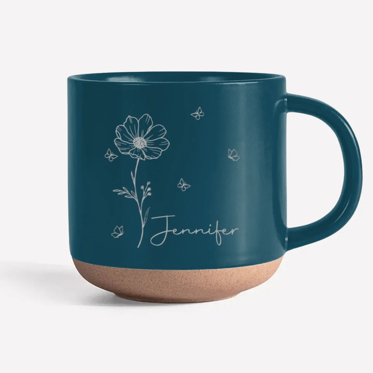 Live Wildly And Beautifully Like Flowers - Personalized Custom Engraved Pottery Mug - Image 7