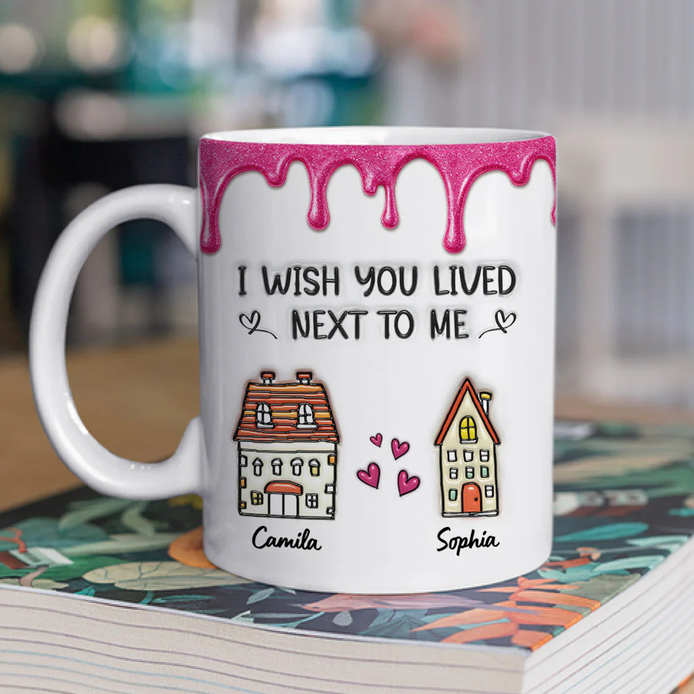 Lived Next To Me -  Personalized Custom 3D Inflated Effect Mug - Image 2