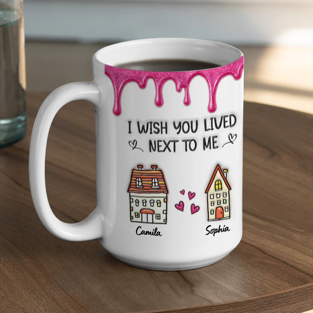 Lived Next To Me -  Personalized Custom 3D Inflated Effect Mug - Image 4