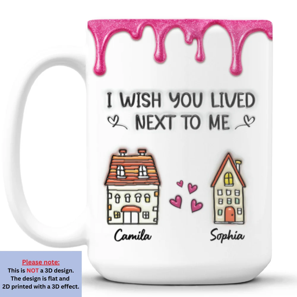 Lived Next To Me -  Personalized Custom 3D Inflated Effect Mug - Image 7