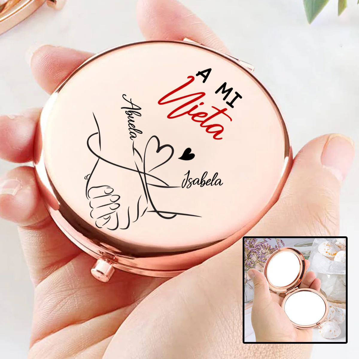 Lo Especial Que Eres Para Mí - Espejo De Bolsillo Personalizado - Image 5