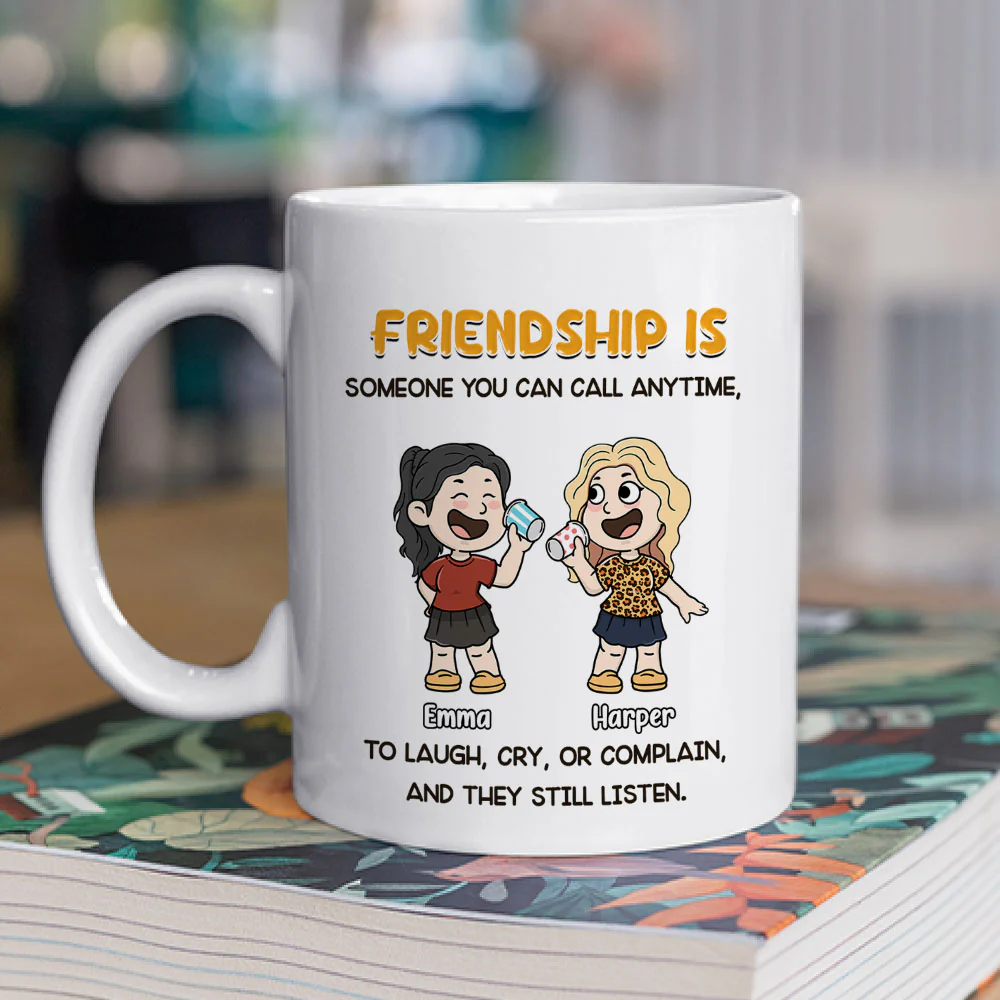 Long Calls About Absolutely Nothing - Personalized Custom Coffee Mug - Image 2