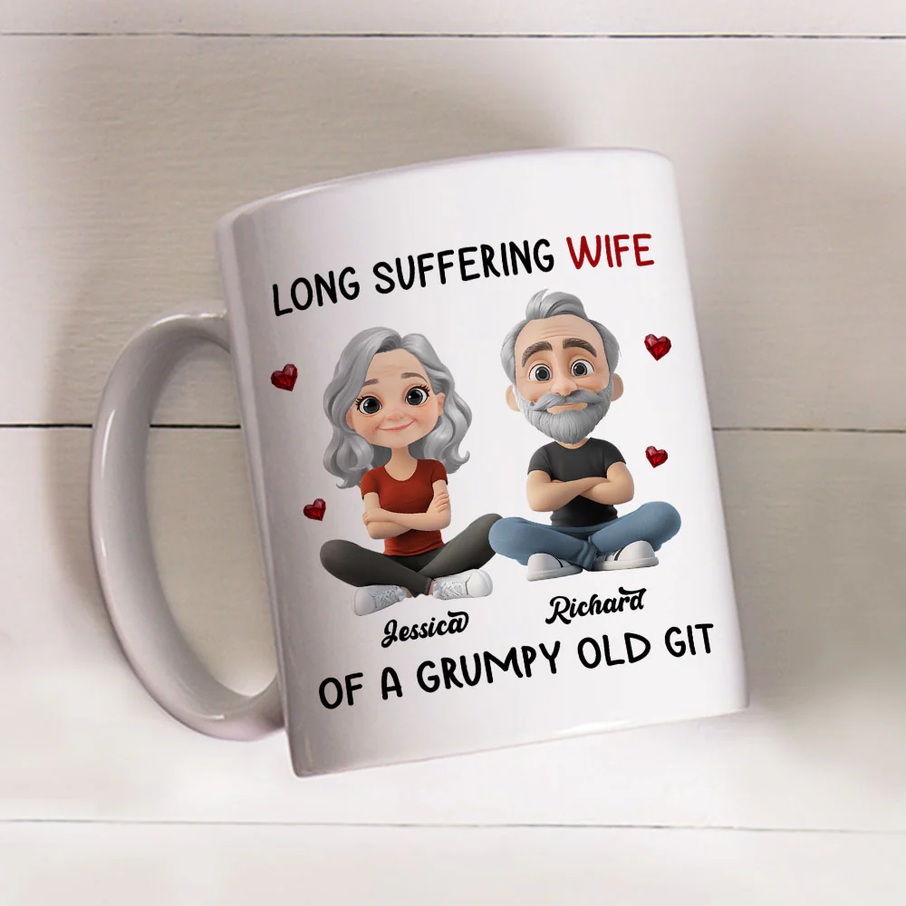 Long Suffering Wife - Personalized Custom Coffee Mug - Image 2