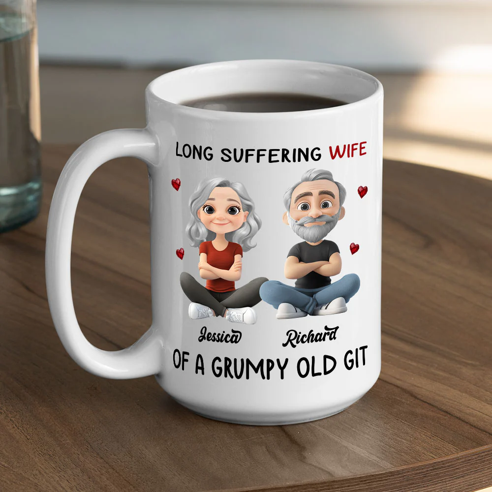 Long Suffering Wife - Personalized Custom Coffee Mug - Image 4