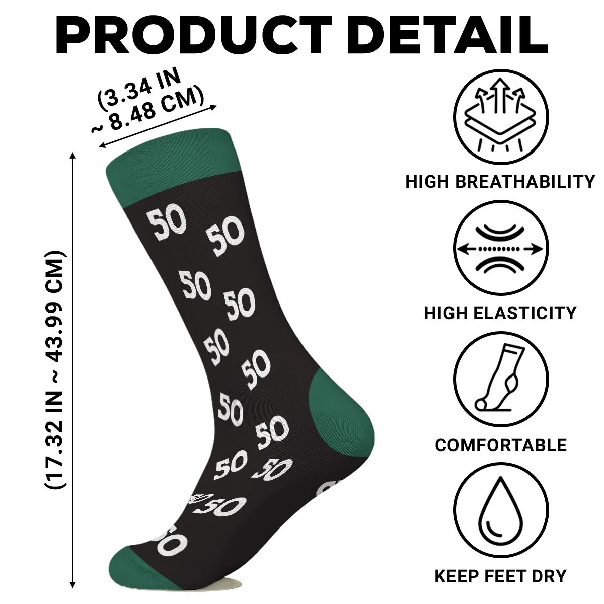 Look This Good - Personalized Custom Crew Socks - Image 6