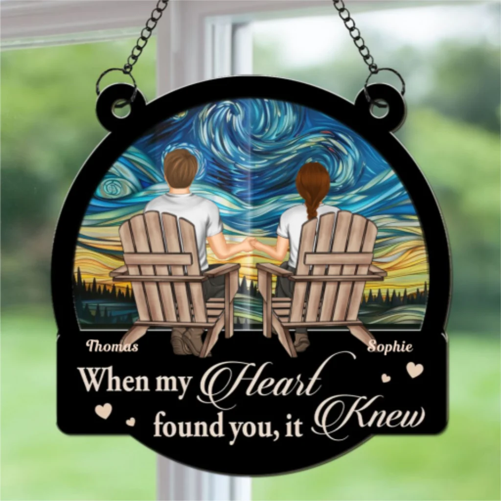 Love Began With Your Smile - Personalized Custom Suncatcher - Image 6