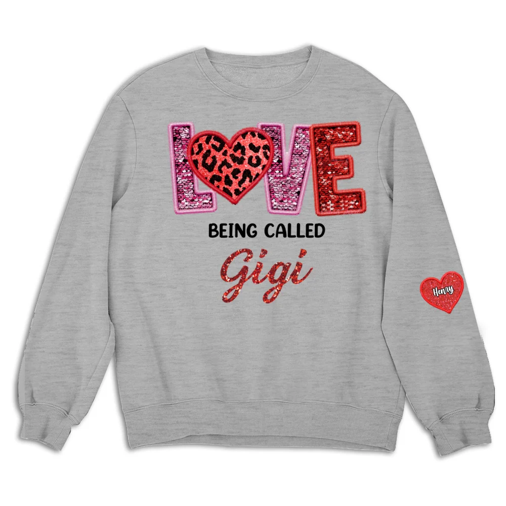 Love Being Called Grandma - Personalized Custom Sweatshirt - Image 8
