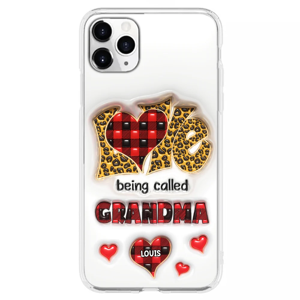 Love Being Called Nana - Personalized Custom 3D Inflated Effect Phone Case - Image 10
