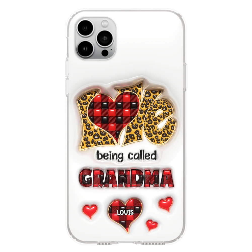 Love Being Called Nana - Personalized Custom 3D Inflated Effect Phone Case - Image 16