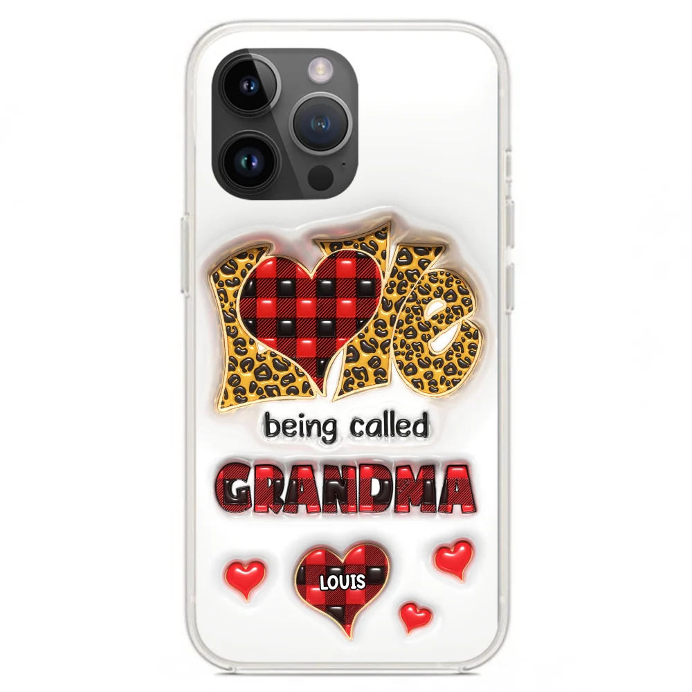Love Being Called Nana - Personalized Custom 3D Inflated Effect Phone Case - Image 20