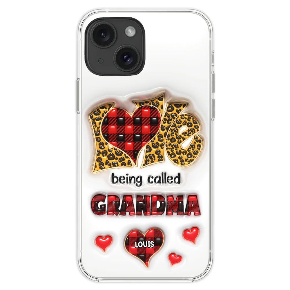 Love Being Called Nana - Personalized Custom 3D Inflated Effect Phone Case - Image 21