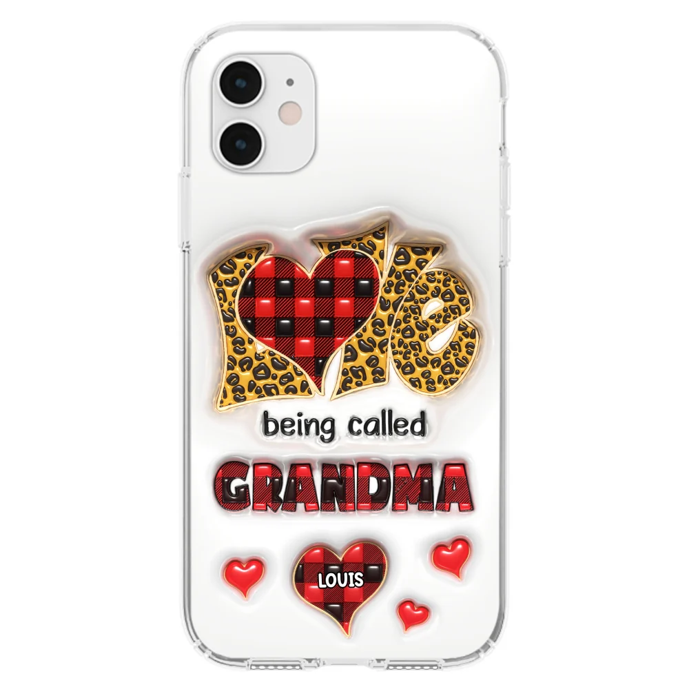 Love Being Called Nana - Personalized Custom 3D Inflated Effect Phone Case - Image 8