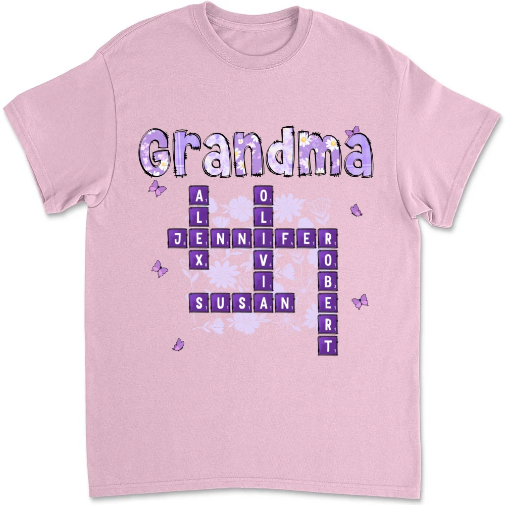 Love Being Gigi Crossword - Personalized Custom Shirt - Image 10