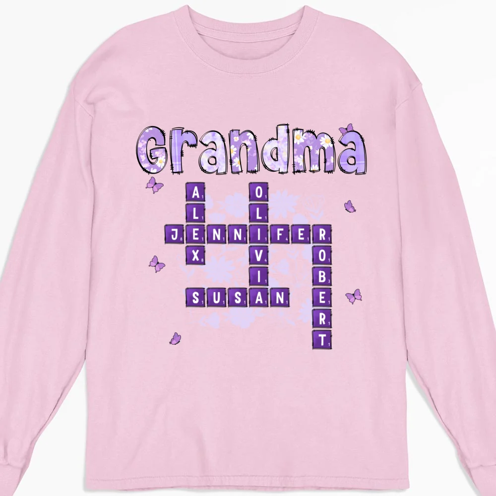Love Being Gigi Crossword - Personalized Custom Shirt - Image 13