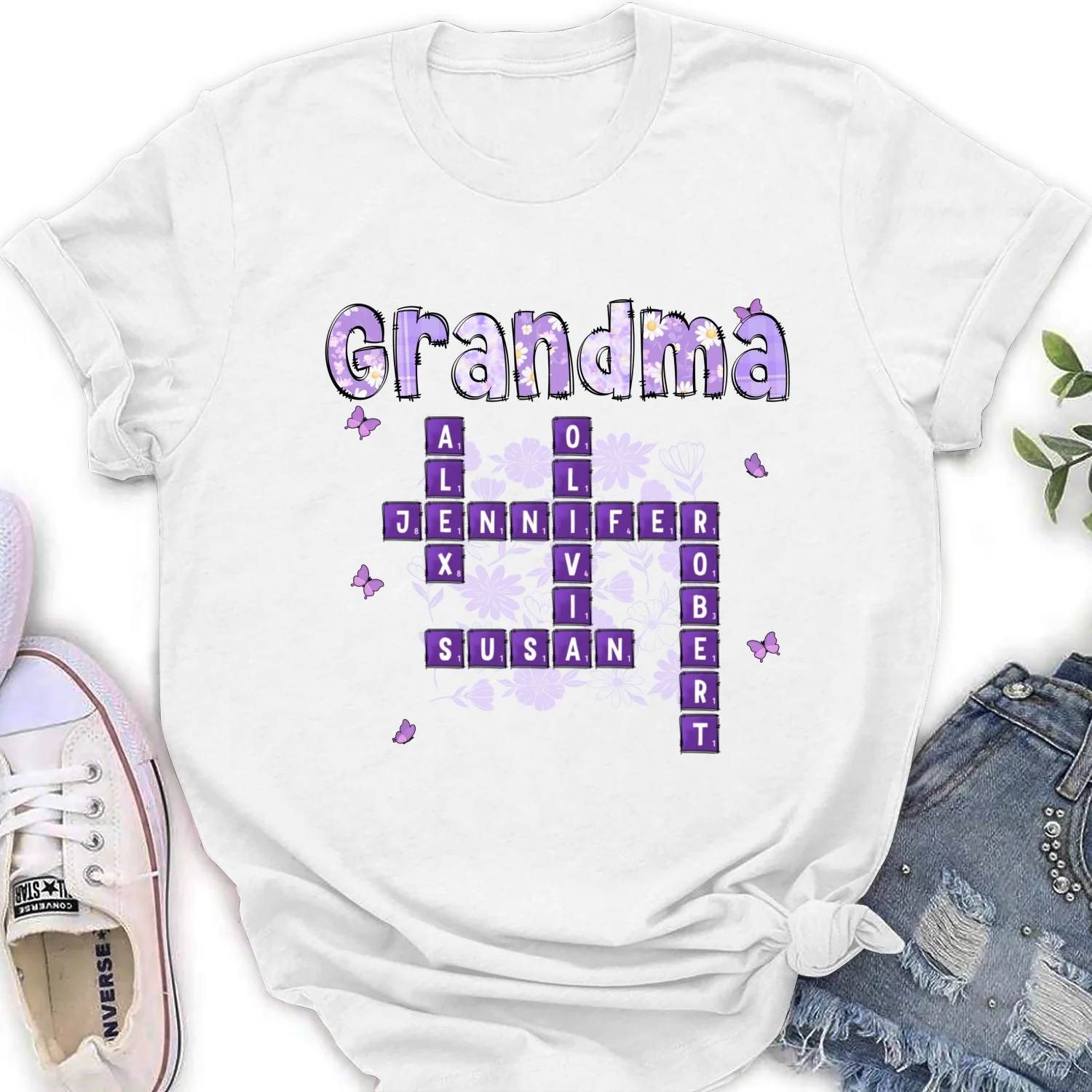Love Being Gigi Crossword - Personalized Custom Shirt - Image 17
