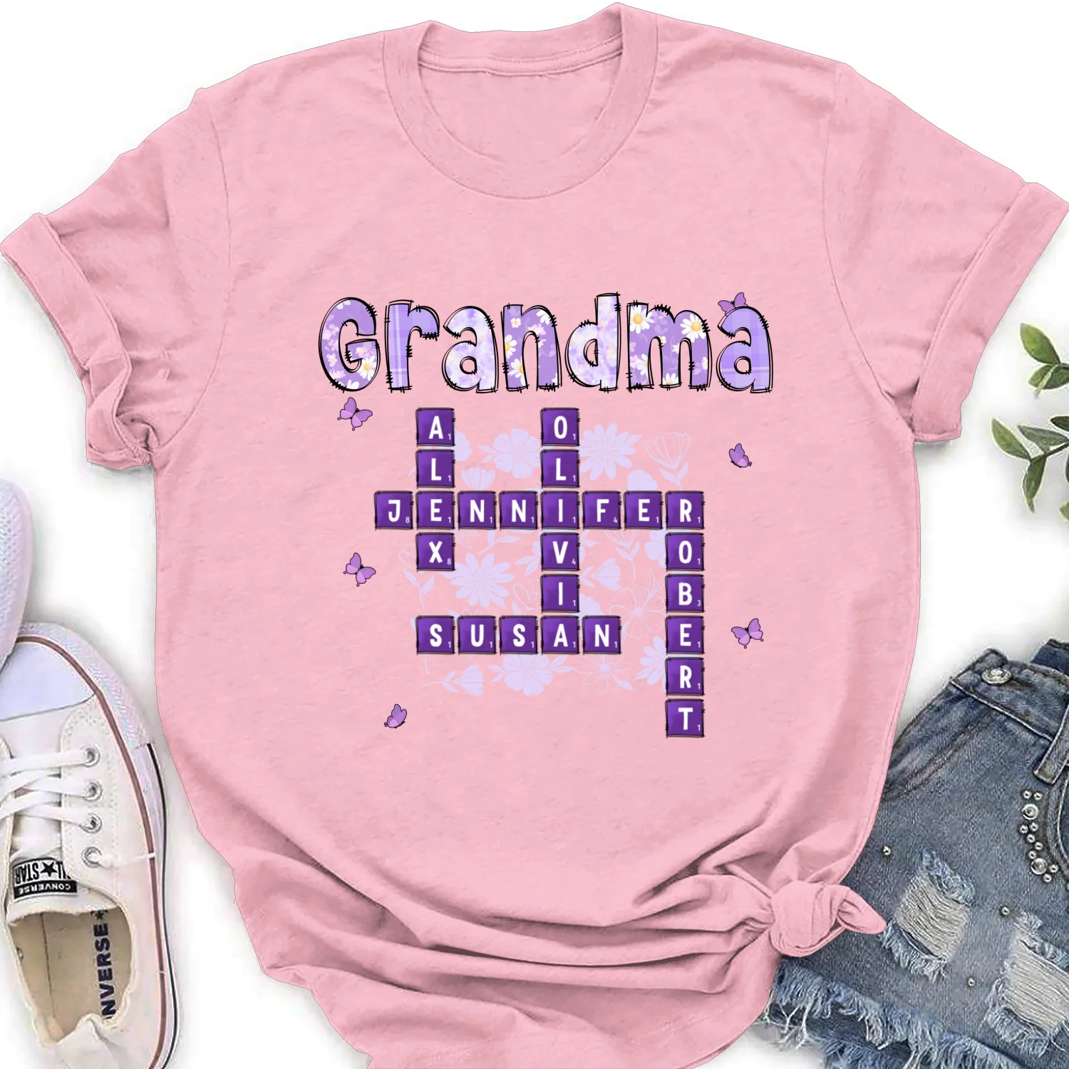 Love Being Gigi Crossword - Personalized Custom Shirt - Image 19