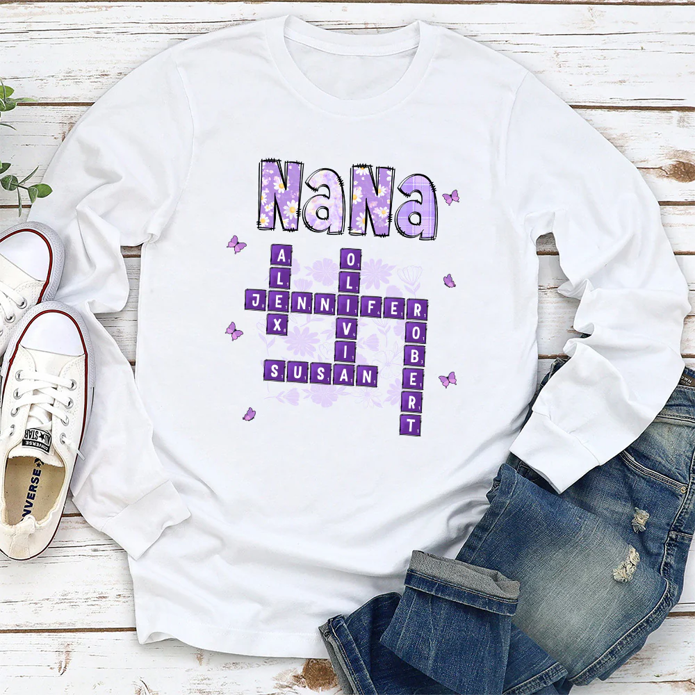 Love Being Gigi Crossword - Personalized Custom Shirt - Image 6