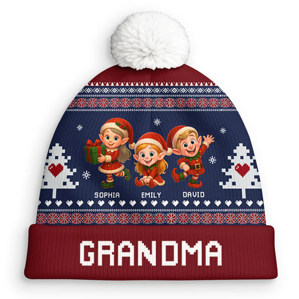 Love Beyond Generations - Personalized Custom Bobble Beanie Hat
