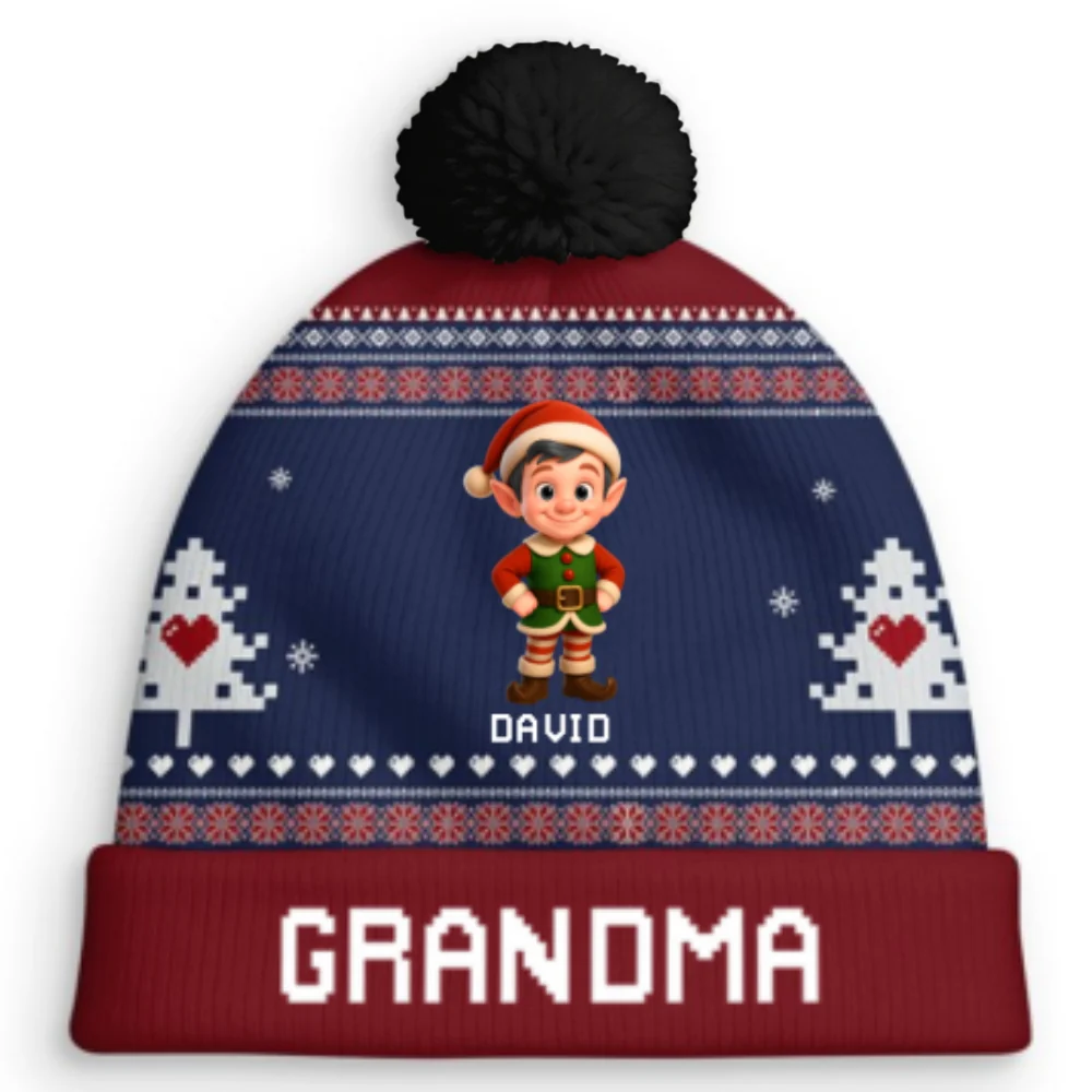 Love Beyond Generations - Personalized Custom Bobble Beanie Hat - Image 8