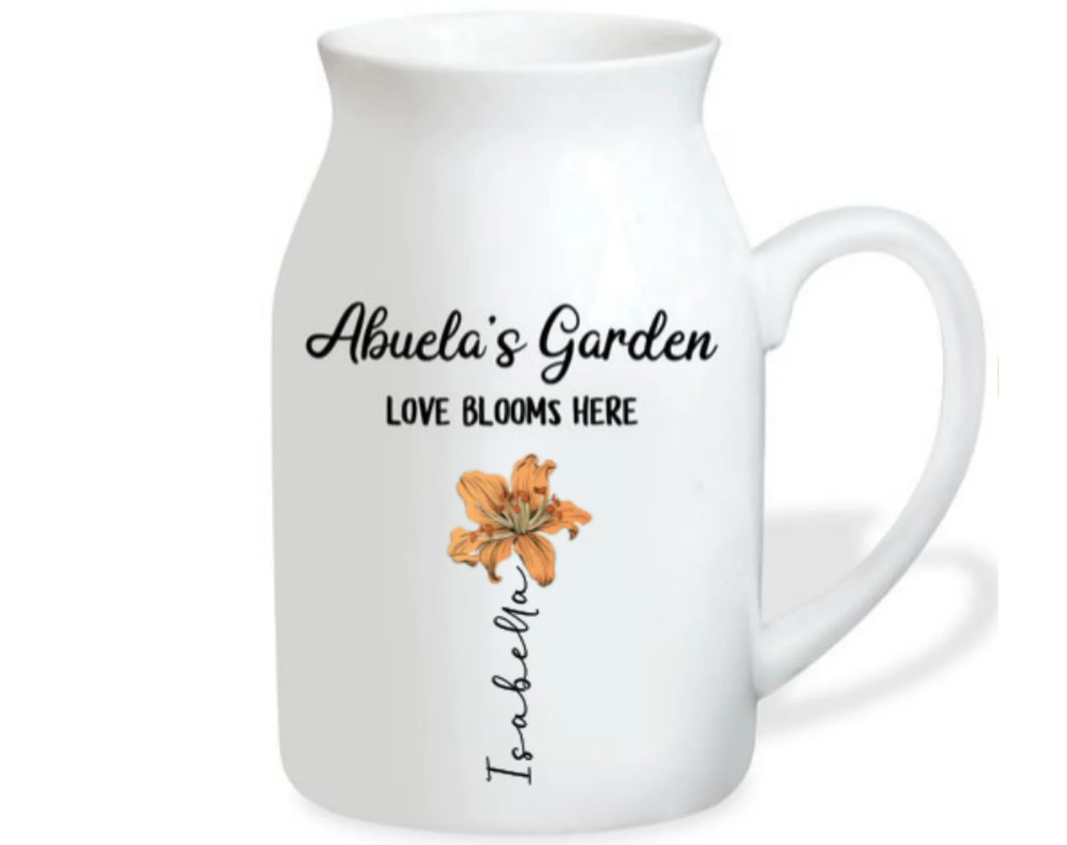 Love Bloom Here - Personalized Custom Flower Vase - Image 6