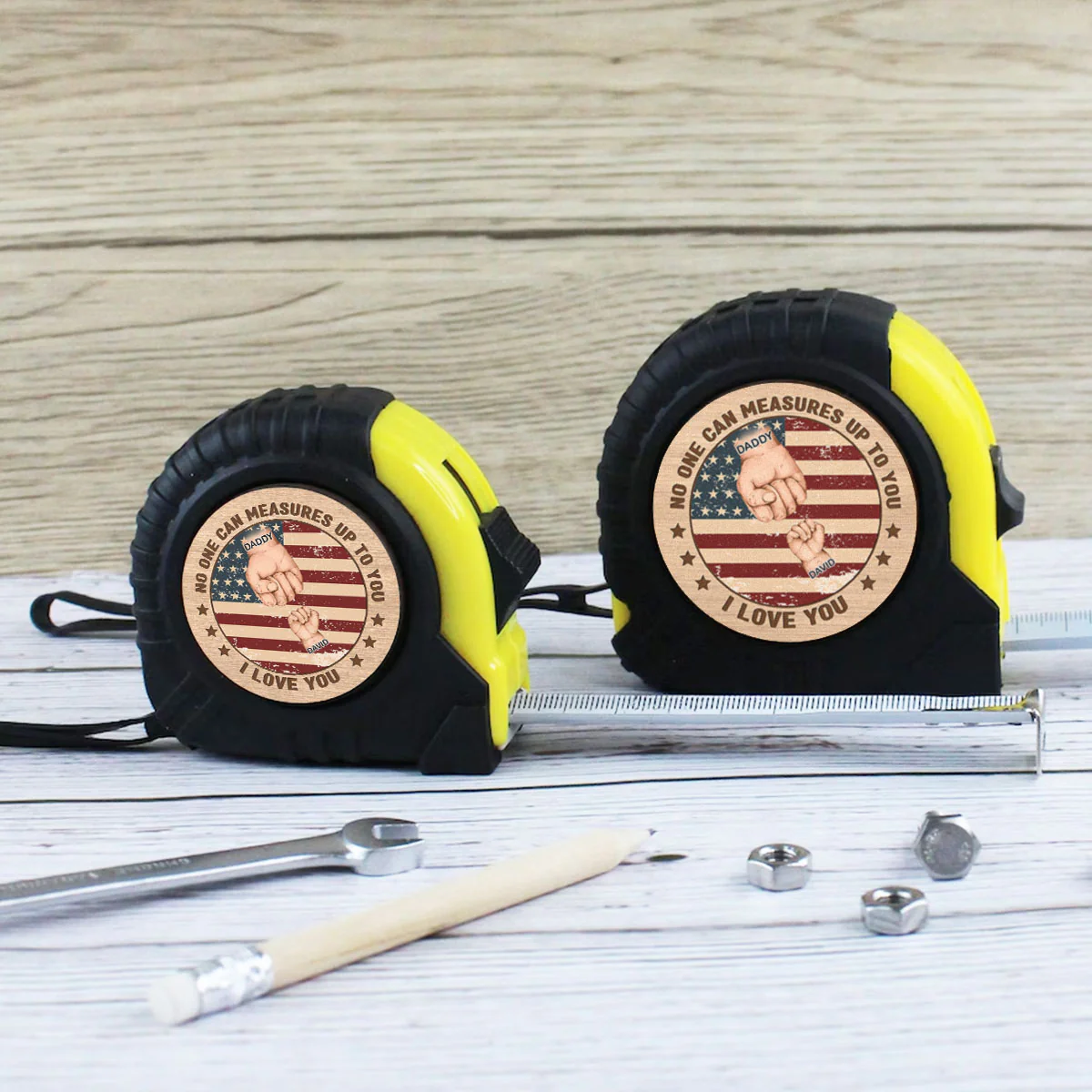 Love Daddy - Personalized Custom Tape Measure - Image 2