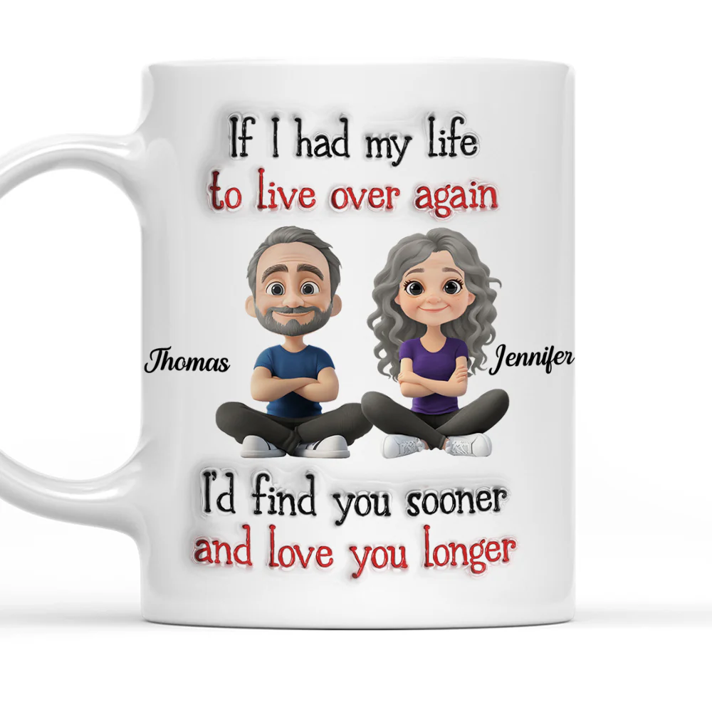 Love For You - Personalized Custom 3D Inflated Effect Mug