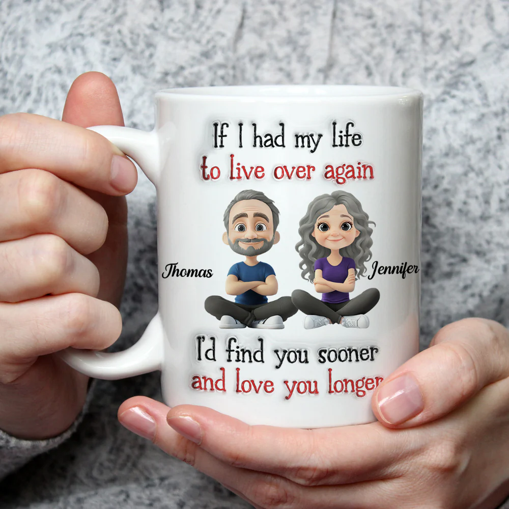 Love For You - Personalized Custom 3D Inflated Effect Mug - Image 2