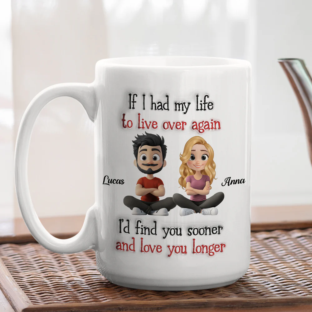 Love For You - Personalized Custom 3D Inflated Effect Mug - Image 6