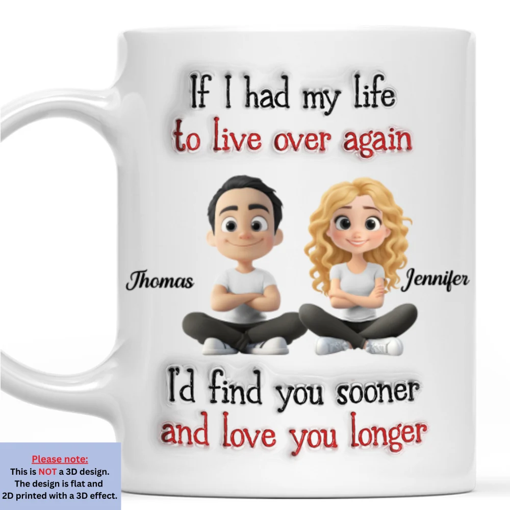 Love For You - Personalized Custom 3D Inflated Effect Mug - Image 8