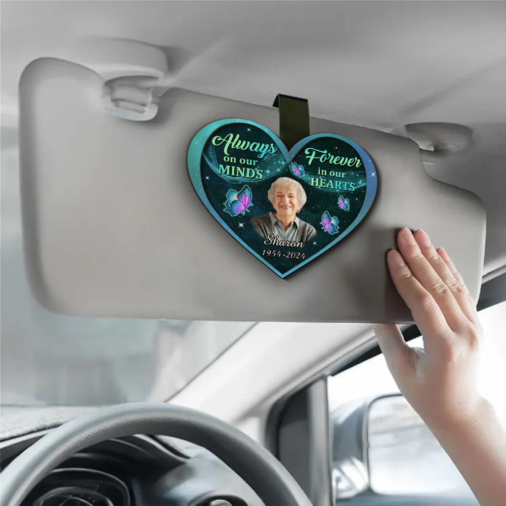Love From Heaven - Personalized Custom Car Visor Clip - Image 4