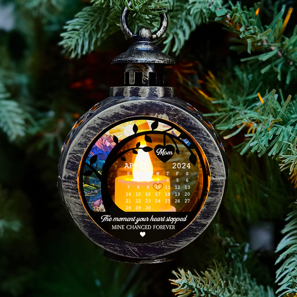 Love From Heaven - Personalized Custom Christmas Lantern - Image 2